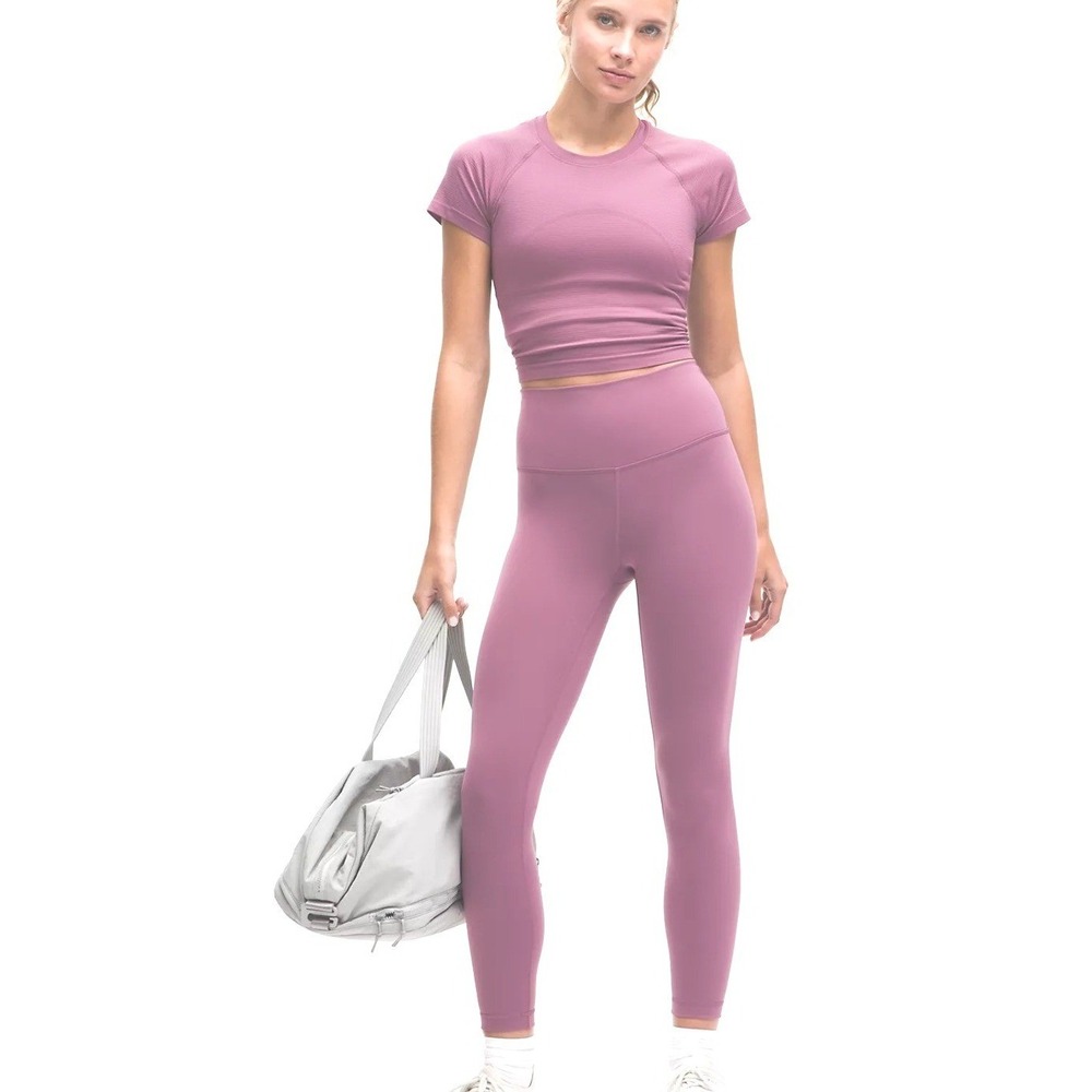 Lululemon Wunder Train HR Tight 25 Everlux Pink Leggings Size 6 NWT